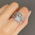 thumbnail image 5 of APIPEE 2pcs His and Hers Wedding Ring Sets Couples Engagement Rings Women and Men 925 Sterling Silver AAA Cubic Zirconia Eight Hearts Eight Arrows Banquet Party Ring, 5 of 10