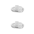 thumbnail image 3 of Qarigey Almohadillas nasales de silicona ovaladas, 5 pares, tornillo de presión, tornillo de aire transparente, ligero, compacto para reemplazo de 2piezas Tipo 2 5 pares Qarigey CBP289252, 3 of 5
