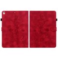 thumbnail image 2 of FJLBDE Case for iPad Air 3rd Gen 2019 / iPad Pro 2017 10.5 inch, Embossed Flower PU Leather Flip Wallet Folio Stand Cover, Red, 2 of 7