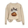thumbnail image 2 of XUNKUSGA Halloween Sweatshirts for Women Classic Pumpkin Graphic Crewneck Long Sleeve Pullover Tops Casual Loose Shirts for Women S, 2 of 5