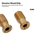 thumbnail image 4 of Wood Grip | 10 Pack MB1 Pool Cover Brass Anchor Head Screw Bolt for Concrete and Pavers | Loop Lock Pool Cover Parts | Pool Cover Replacement Parts | Loop Loc Spring Covers (10 Pack), Drywall Anchors, 4 of 6