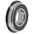 thumbnail image 1 of Rodamientos de bolas de ranura profunda 6003NR2RS Unique Bargains 17x35x10mm P5 con doble sello de goma lubricado 1 Pc Carro Scooter Patineta Rueda Universal Tonos plateados y negros, 1 of 6