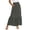 Gray, variant on Womens Maxi Skirt Boho Summer Long Skirts Flowy High Waist Tiered Casual Beach Dress with Pockets Pink,S