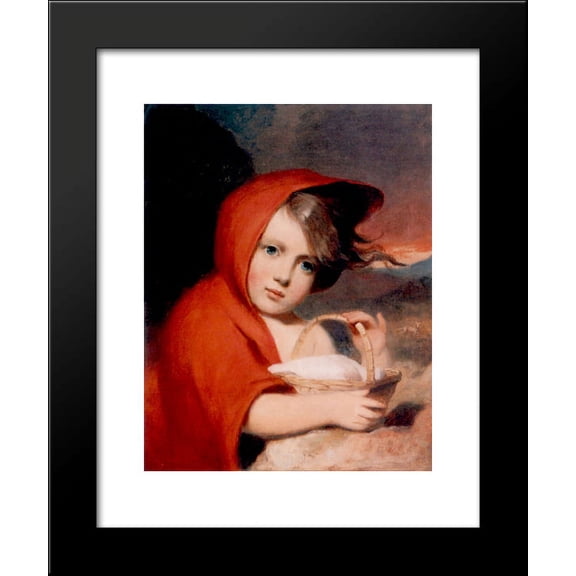 Little Red Riding Hood 20x24 Framed Art Print by Thomas Sully