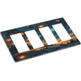 thumbnail image 3 of Abstract Sky with Star Forest Light Switch Cover 4 Gang Rocker Decora Outlet Covers Wall Plate Decorative Switchplate Electrical Faceplate GFCI for Farmhouse Living Bedroom Decor, 3 of 5