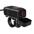 thumbnail image 4 of Cargador USB Para Motocicleta Sunnimix Tipo C PD Y QC3.0 Adaptador de Carga Rápida SAE A USB Rojo, 4 of 4