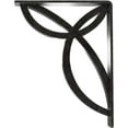 thumbnail image 4 of Ekena Millwork 2"W x 7 1/2"D x 10"H Versailles Wrought Iron Bracket, (Triple center brace), Antiqued Pewter, 4 of 7