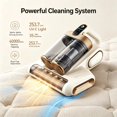thumbnail image 2 of LSNOYRD Mattress Vacuum Cleaner, 18Kpa/30Mins Cordless Bed Vacuum with UV Light & LED Display, Handheld Vacuum for Bed, Couch & Sofa, 2 of 12