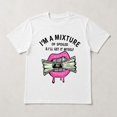 thumbnail image 3 of Women’s Statement Graphic T-Shirt, Lips Money Print Cotton Tee, 3 of 9