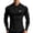 Black, variant on Mens Polo Shirts Body Shaping Elastic Bodybuilding Muscular Long Sleeve Base Layer Male Tees