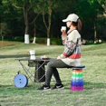 thumbnail image 3 of Portable Folding Telescopic Stool Lightweight Plastic Subway Queuing Outdoor Chairs And Outdoor Camping Fishing With Carry Bag, 3 of 5