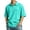 Cyan_013, variant on Domuza Mens Polo Shirts Short Sleeve Lightweight Breathable Quick Dry Outdoor Golf Sports Shirts with Pocket Cyan XL