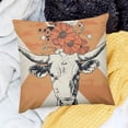 thumbnail image 2 of SHANXI This is Our Pillow Cover Bull Skull Soft Flannel Pillow Covers Cushion Cover Decor 20x20in, 2 of 5