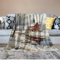thumbnail image 6 of Country Winter Scene with Red Barn Blanket Xmas Merry Christmas Throw Blankets 50"x60" Soft Flannel Cozy Blankets for Couch Bed Decor Birthday Gift Cozy & Warm Plush Throw Blanket Holiday, 6 of 6