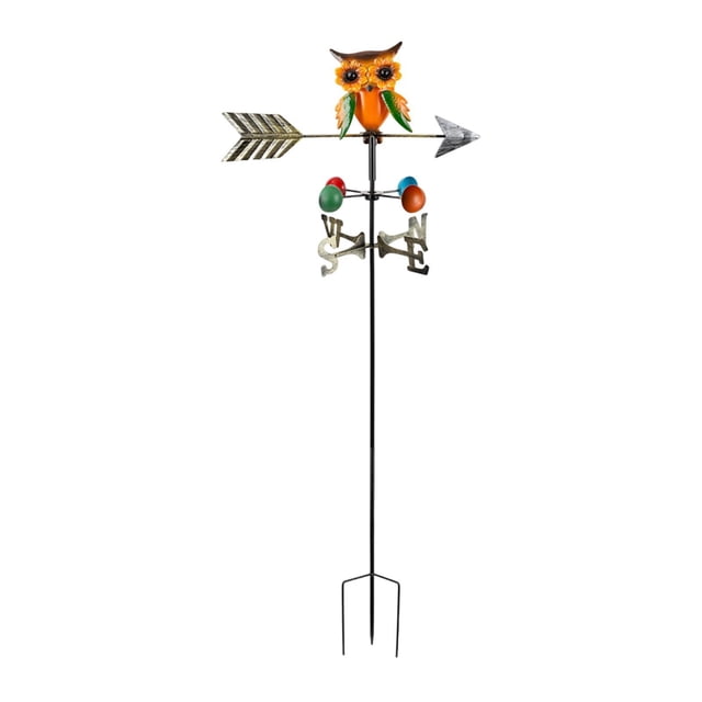 Veleta de Búho para Jardín, Decoración de Jardín, Indicador de Dirección Del Viento, Adorno de Búho para Jardín, Decoración de Jardín Al Aire Libre Pa