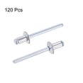 thumbnail image 4 of Unique Bargains 5mm Diameter 8mm Grip Length Silver Tone Aluminum Blind Rivets 120 Pack, 4 of 4