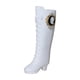 thumbnail image 1 of Figura a escala 1/6 con botas y zapatos de tacón alto para muñeca femenina de 12 pulgadas. Blanco, 1 of 9