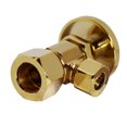 thumbnail image 6 of Westbrass 12" Bendable Corrugated Faucet and Toilet Supply Kit with 1/4-Turn Round Handle Angle Stop, Polished Brass, 6 of 8