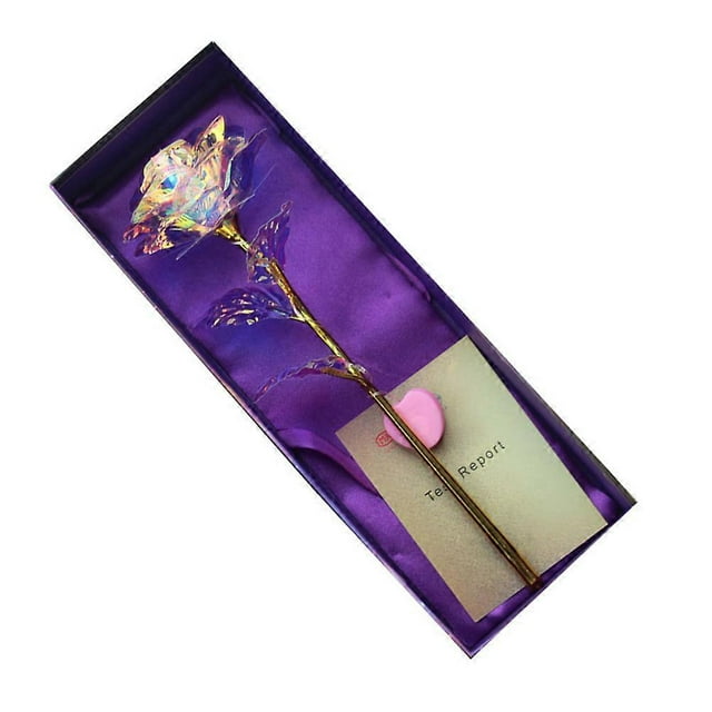 Preserved Rose Jewelry Box Gold Foil Flower Design Creative Pretty Birthday Gift 1Pack