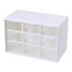 thumbnail image 1 of Caja organizadora de escritorio con cajones, caja antipolvo para cajones, organizador de escritorio con cajones. 9 Rejilla Blanca, 1 of 8