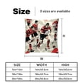 thumbnail image 5 of Football Luxurious Velvet Throw Covers Pillows with Unique Patterns - Set of 2 Decorative Pillow Inserts in 16x16, 18x18, 20x20 Inches for Home Decor and More, 5 of 6