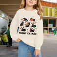 thumbnail image 2 of CPNG Girls and Boys Christmas Sweatshirt Cute Printed Crewneck Long Sleeve Pullover Sweatshirts Casual Daily Pullover Top, 2 of 5