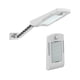 thumbnail image 4 of Yuarrent Luz de pared Solar ajustable recargable al aire libre gran angular lámpara patio pasarela carretera noche seguridad iluminación equipo camino Iluminación y accesorios Blanco Yuarrent HA072886-01, 4 of 6