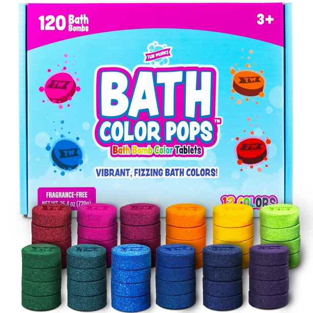 Bombas de baño Tub Works Bath Color Pops 120 recambios para niños