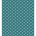 thumbnail image 3 of Ambesonne Abstract Duvet Cover Sets, Nostalgic Dotted Floral, 2-King, Petrol Blue Cream, 3 of 7