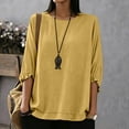 thumbnail image 7 of Sexlip Women's Top Comfortable Wear Everyday Versatile Wear Easy Care Fabric Fashion Forward Modern Style Classic Design Yellow XL, 7 of 7
