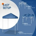 thumbnail image 2 of Ktaxon Pop Up 5ft x 5ft Canopy Patio Tent Folding Gazebo Backyard Canopy Blue, 2 of 7