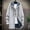 Silver, variant on Patlollav Mens Hooded Coats Plus Size Solid Windbreaker Medium Long Cardigan Jacket