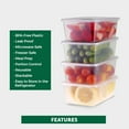 thumbnail image 3 of Contenants de Stockage Alimentaire [50 Sets] 25 oz Contenants en Plastique pour Charcuterie avec Couvercles, Slime, Soupe, Préparation de Repas, Sans BPA, Empilables, Étanches, Micro-Ondes, Lave-Vaisselle et Congélateur Sûrs, 3 of 4