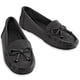 thumbnail image 2 of Mocasines elegantes de microfibra con borlas y lazo para mujer, de Collections Etc., color negro, talla 8, 2 of 2