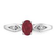 thumbnail image 5 of 14k White Gold Solid Ruby Diamond Band Ring, 5 of 7
