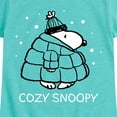 thumbnail image 3 of Peanuts - Cozy Snoopy - Toddler & Youth Girls Short Sleeve Graphic T-Shirt, 3 of 6