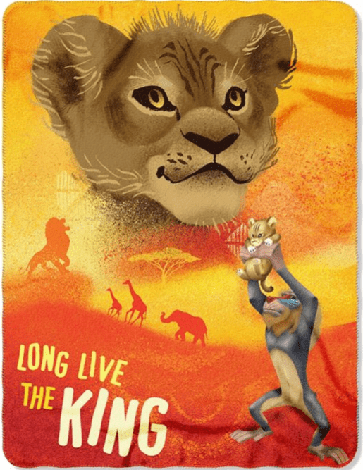 Disney Lion King " Future King" 45x60" Fleece Throw Blanket 