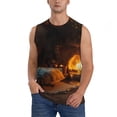 thumbnail image 2 of Picia Cozy Tree Hole Cabin mens Cotton Tank Undershirts , Moisture-wicking Ribbed Tanks, Lightweight Cotton Tank Undershirts-Small, 2 of 8