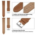 thumbnail image 4 of Uxcell Leather Watch Band 22mm Quick Release Genuine Leather Replacement Watch Straps for Men Women, Light Brown, 4 of 6