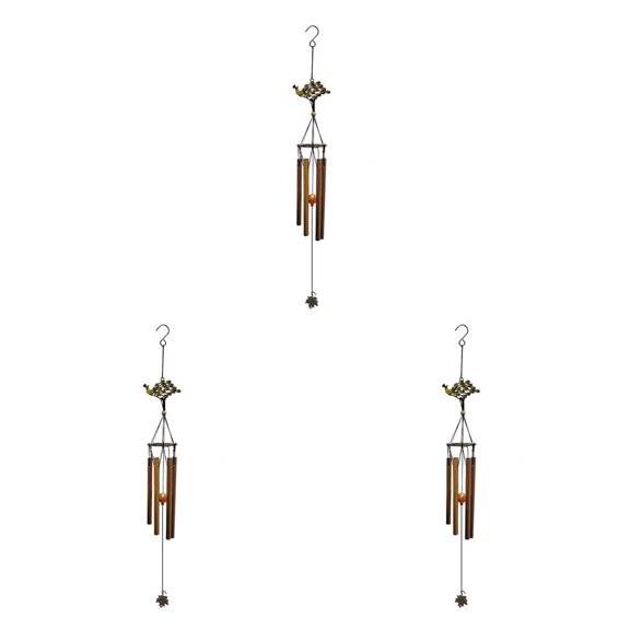 Yuarrent Campanilla de viento Tubos de metal Adorno colgante Decoración del hogar Patrón de pavo real Type1 NO1 Yuarrent CBP264916