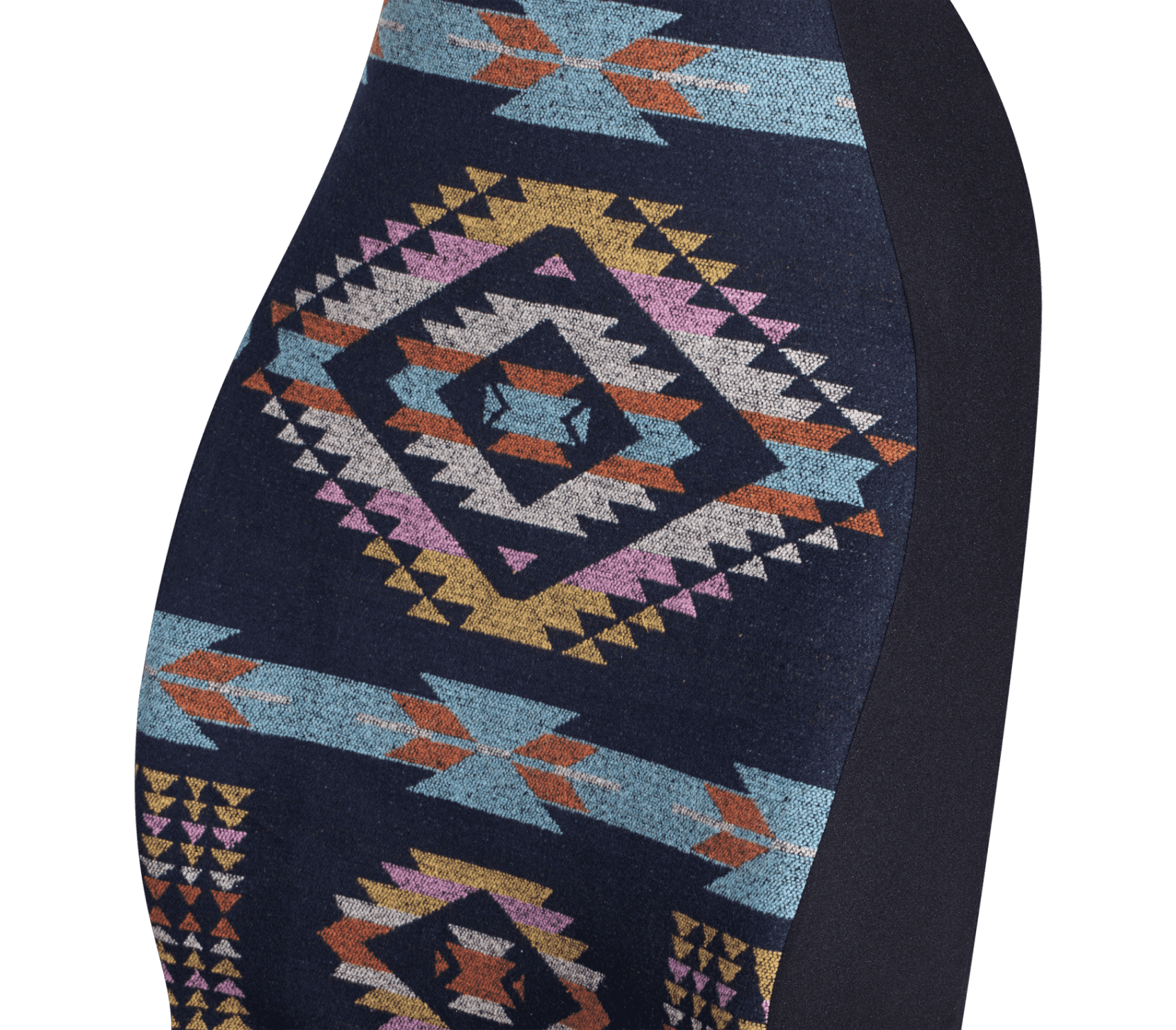 Auto Drive 2Piece Aztec Car Seat Cover Polyester Colorful - Universal Fit, 23SC59