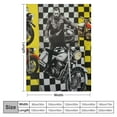 thumbnail image 4 of PRATYUS Dirt Bike Throw Blanket,  Extreme Sports Flannel Blanket for Kids Teens Adults Yellow Racing Motocross Rider All Season,Bed Blanket Motorcycle White 40x50in, 4 of 6
