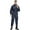 A Navy Blue, variant on Men Long Sleeve Hooded Dustproof Mechanic Uniform Workshop Auto Workwear Work Jumpsuit Coverall A Navy Blue XL/175