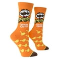 thumbnail image 3 of Cool Socks Novelty Crew Socks Women's Pringles Chips Cheddar Cheese, Graphic Print, Large, 3 of 7