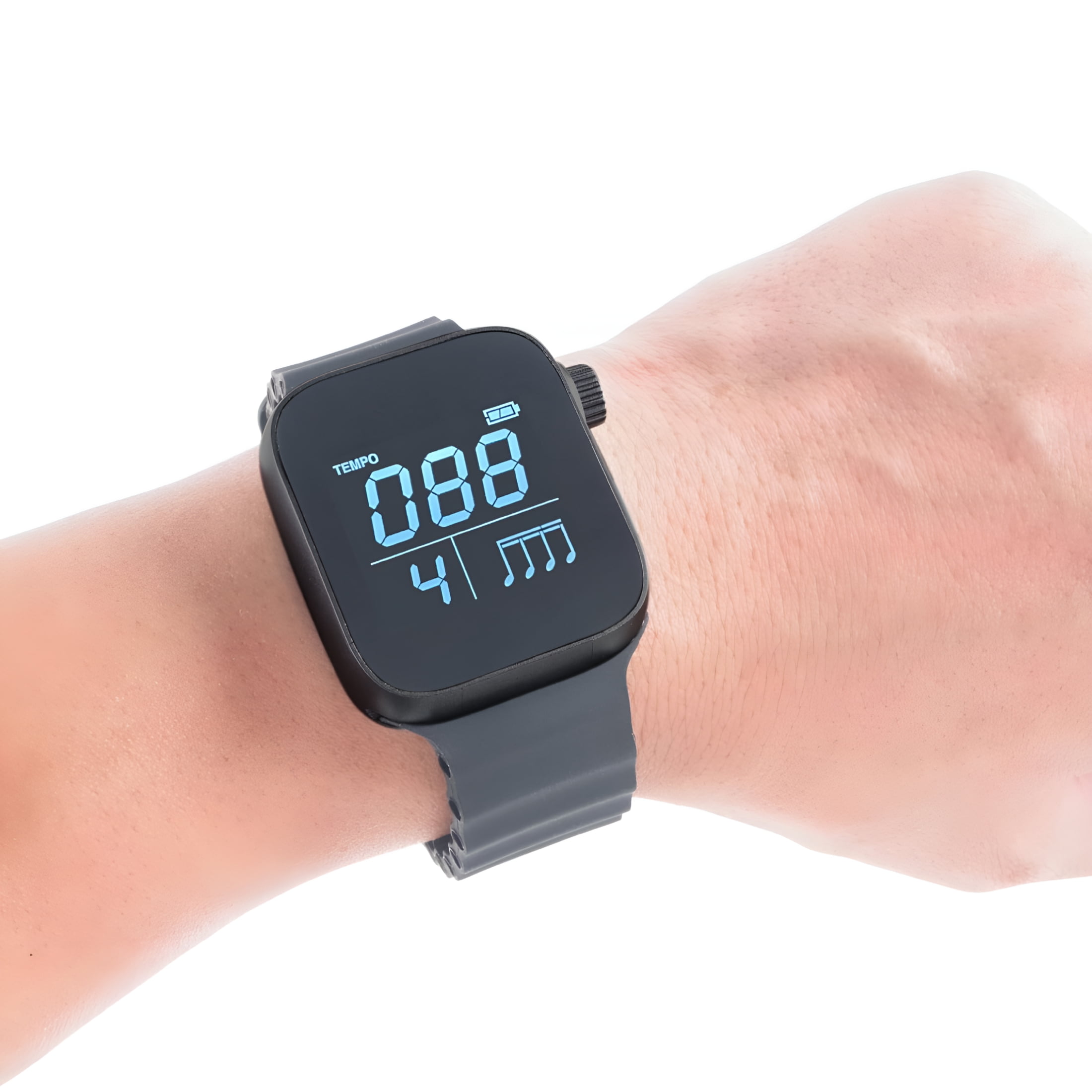 GJX Metronome Watch, Wearable Vibrating Metronome Wrist Watch for Sport Running, Music Practice Tracker for Guitar, Piano, Drum and All Instruments