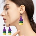 thumbnail image 1 of Viflosae Offres du Jour Soldes de Liquidation Boucles d'Oreilles Mode Polyvalentes à Pompons pour Carnaval Saint-Valentin, 1 of 7