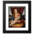 thumbnail image 2 of Marco d' Oggiono 12x14 Black Modern Framed Museum Art Print Titled - Madonna and Child (circa 1490), 2 of 5
