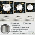 thumbnail image 4 of Designart "Gilded Black Paisley I" 0 Black Large Square Mirror - Square Bedroom Mirror Printed Wall Decor - Paisley Square Printed Wall Mirror Art, 4 of 5