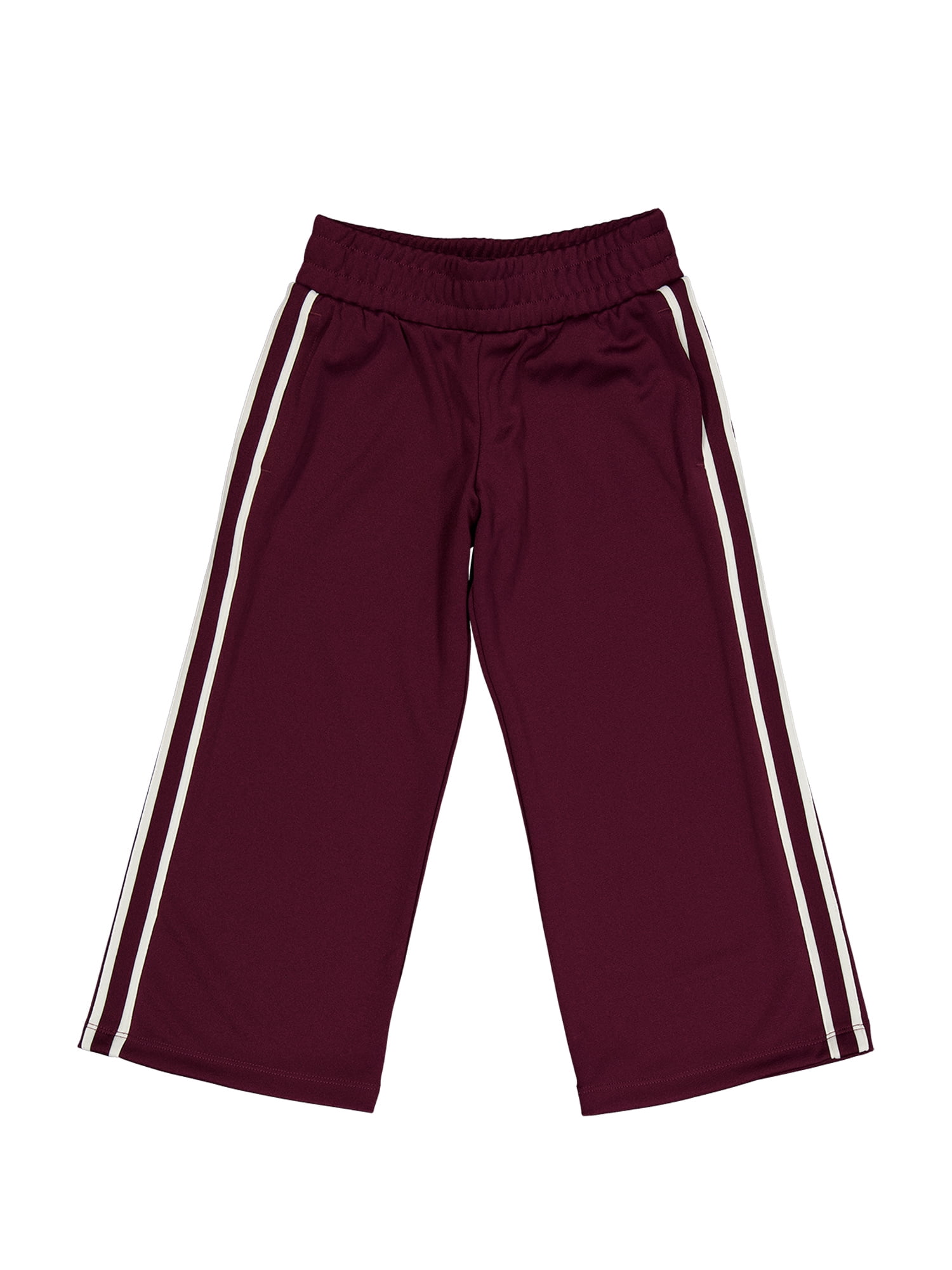 Weekend Academy Girls Wide Leg Track Pants with Side Stripes, Sizes 4-18