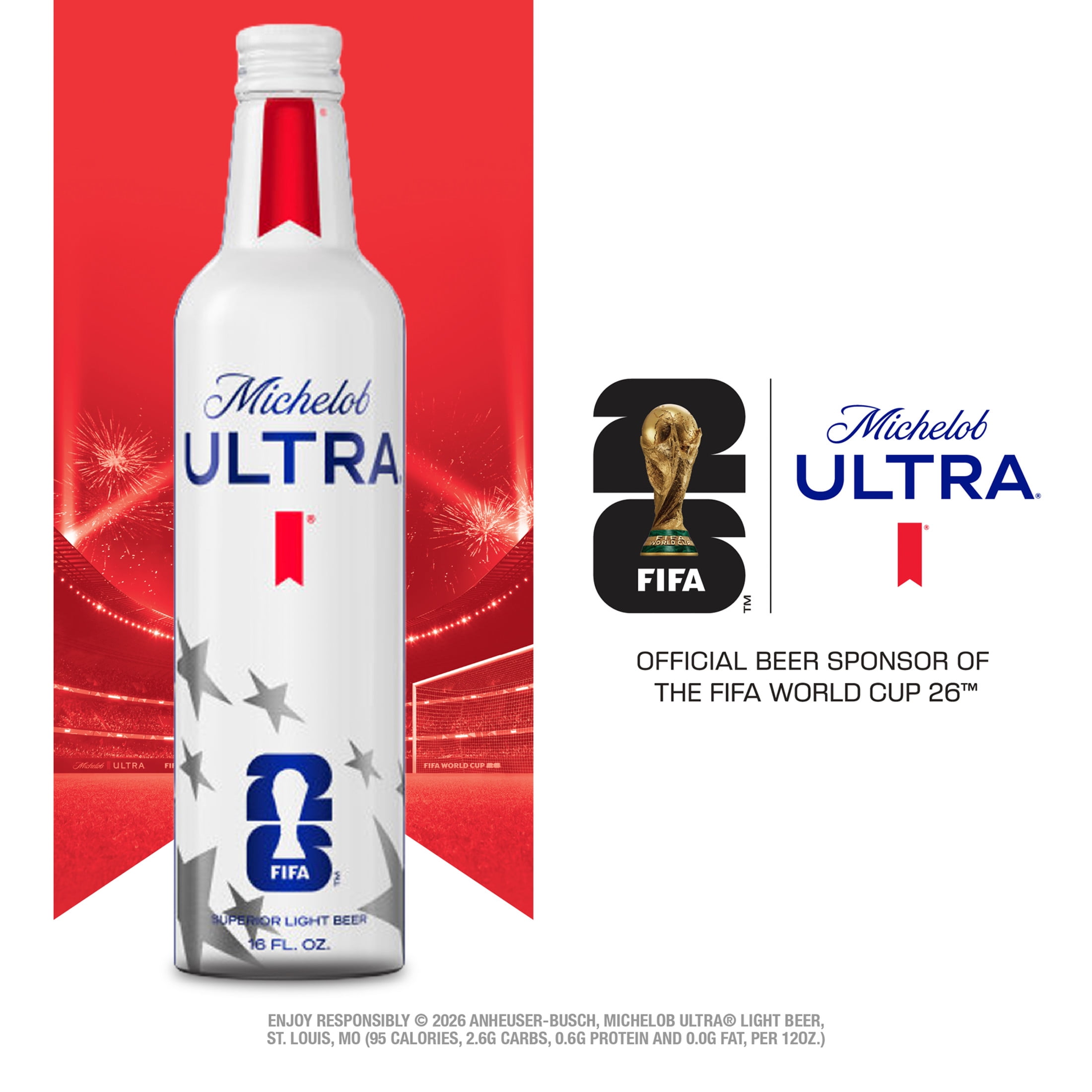 Michelob ULTRA Superior Light American Lager Beer, 12 pack, 16 fl oz Aluminum Bottles, 4.2% ABV